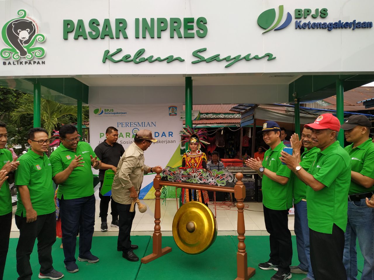Wali Kota Resmikan Pasar Inpres Kebun Sayur Sebagai Pasar Sadar BPJS Ketenagakerjaan